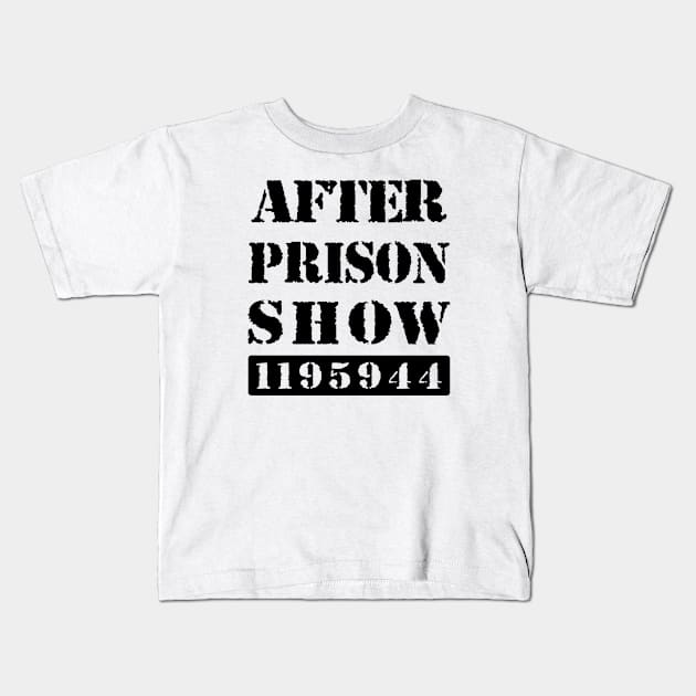 AfterPrisonShow State Number Kids T-Shirt by AfterPrisonShow